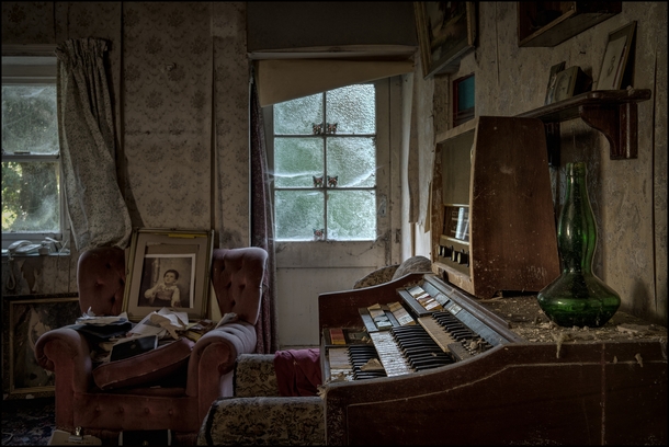 Abandoned house with Piano By Dave H 