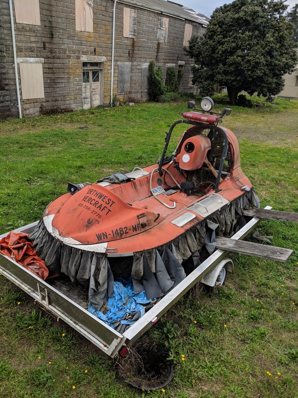 Abandoned hovercraft