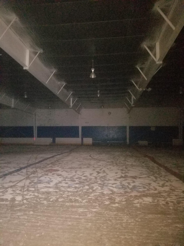 Abandoned ice rink