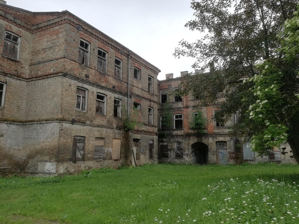 Abandoned Jewish school in Bialystok Poland