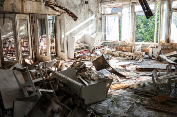 Abandoned living room - Chernobyl Ukraine x