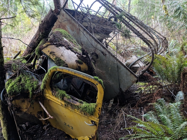 Abandoned logging truck British Columbia Canada