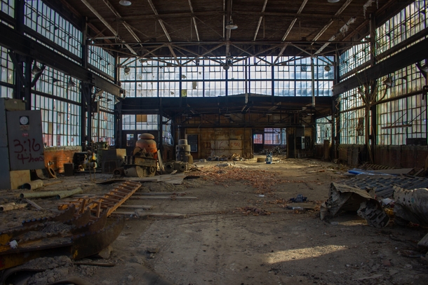 Abandoned machine shop used by nearby coal mine