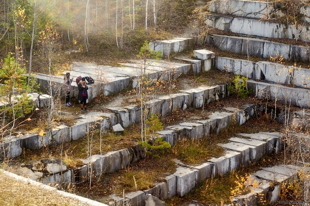 abandoned marble quarry 