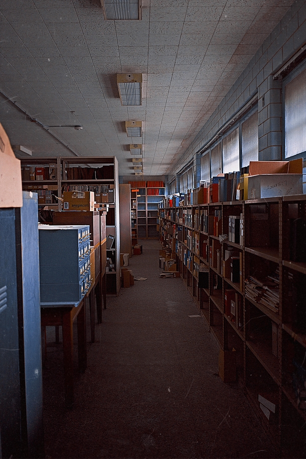 Abandoned medical library