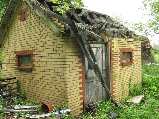 Abandoned milkhouse