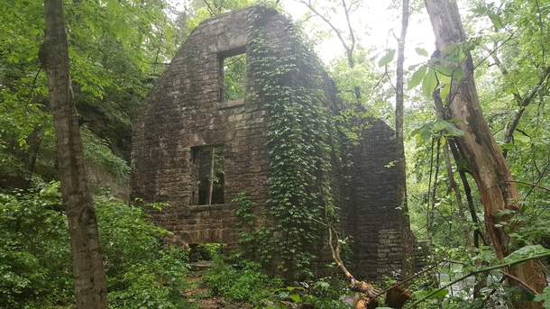 Abandoned mill in an Arkansas state park 