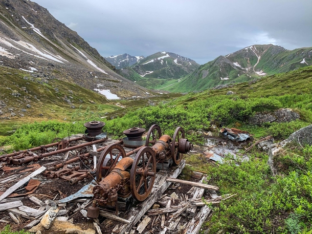 Abandoned mine equipment - Hatcher Pass Alaska Photo credit to u FreakinWolfy_