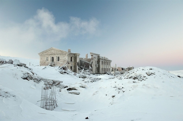 Abandoned mining colony in Norilsk Russia Photo by Elena Chernyshova 
