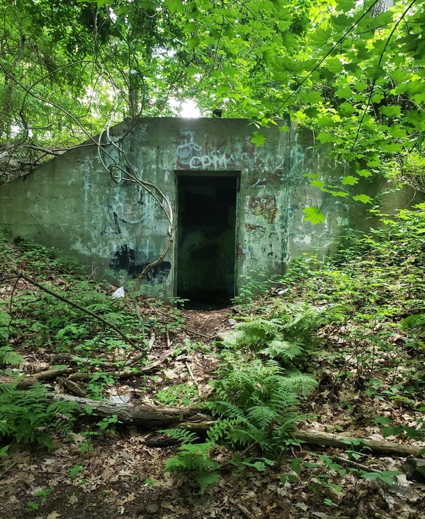 Abandoned Nike missle bunker near Milton MA