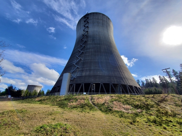 Abandoned Nuclear Power Plant Cooling Tower - Satsop WA