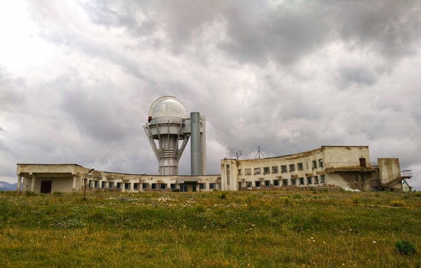 Abandoned observatory Almaty region Kazakhstan 