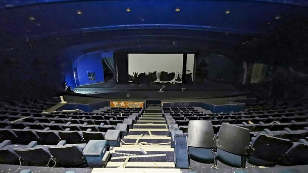 Abandoned Odeon Cinema left for over  years 
