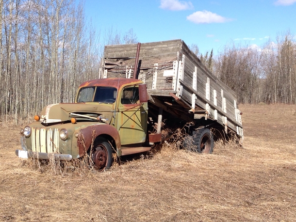 Abandoned Old Farm Truck Northern BC Canada