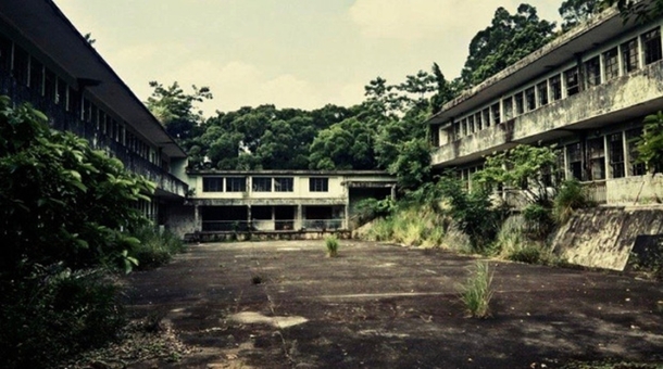 Abandoned old school Hong Kong