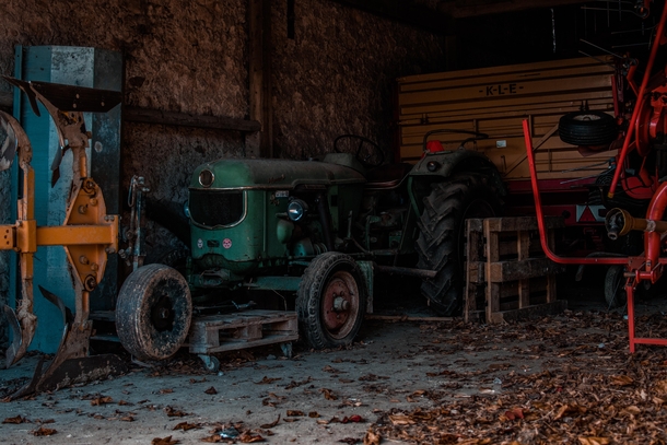 Abandoned old tractor in my village