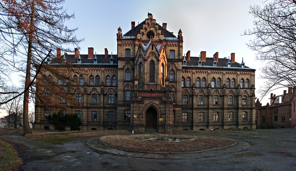 Abandoned palace Lower Silesia Poland 