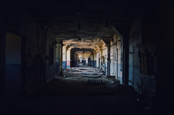 Abandoned paper mill in Hamilton Ohio
