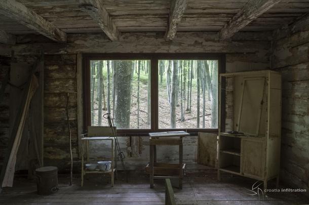 Abandoned Partisan Hospital in a forest