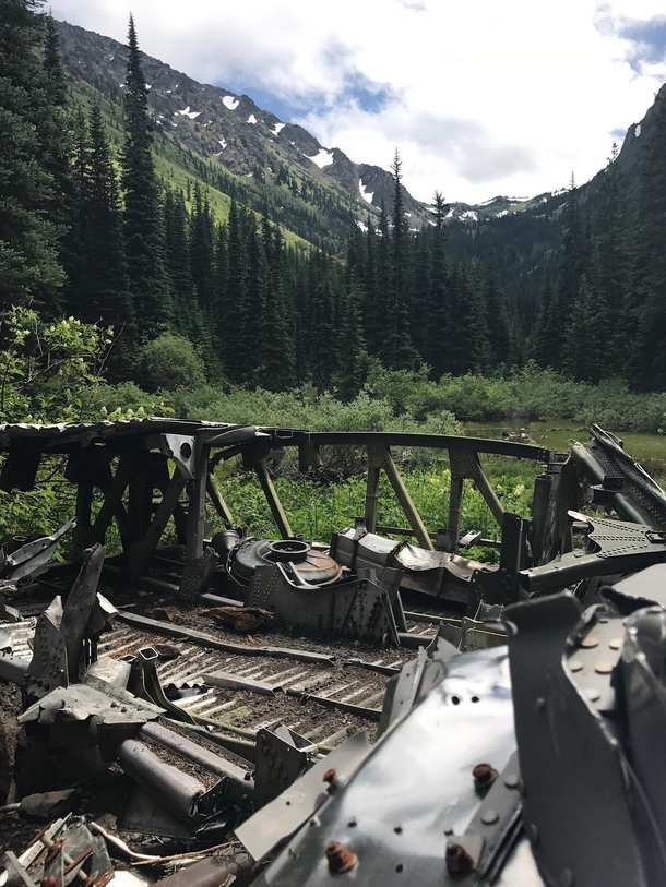 Abandoned Plane Wreck Olympic Mountains WA 