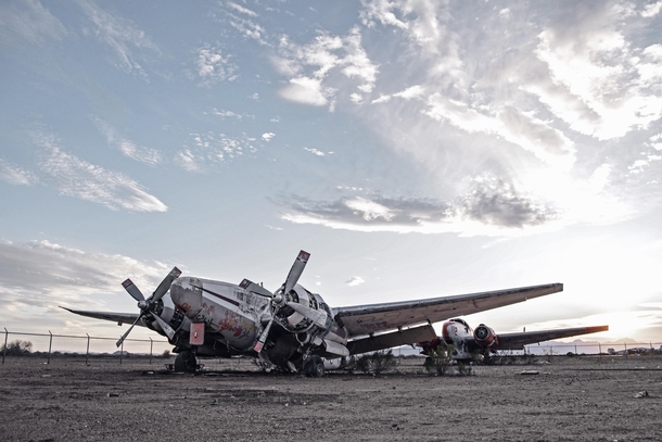 Abandoned Planes in the Desert 