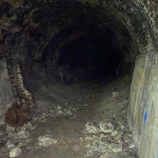 Abandoned Quarry Mine Tunnel The Darkness Made It Seem Endless