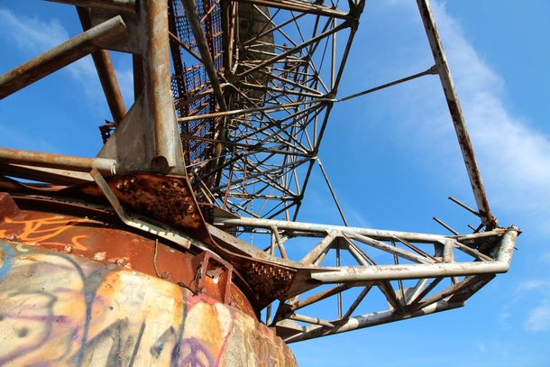 Abandoned radar tower   x 