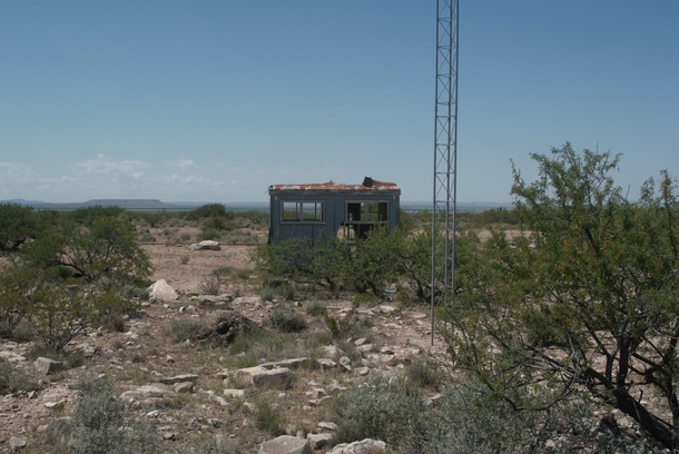 Abandoned radio station KJJ in Fort Stockton Texas
