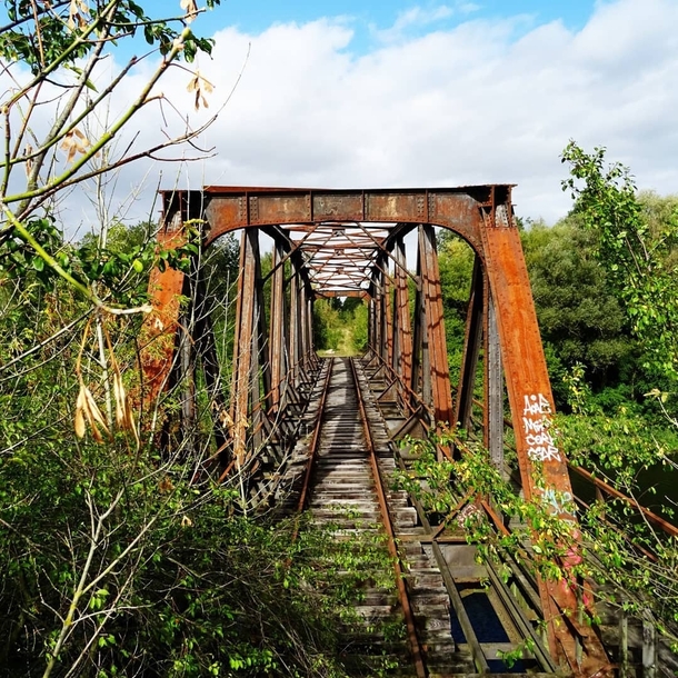 Abandoned Railroad bridge in Germany 