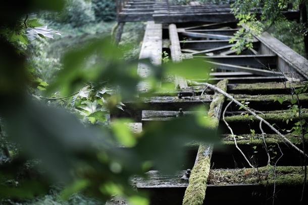 Abandoned railway bridge near my hometown