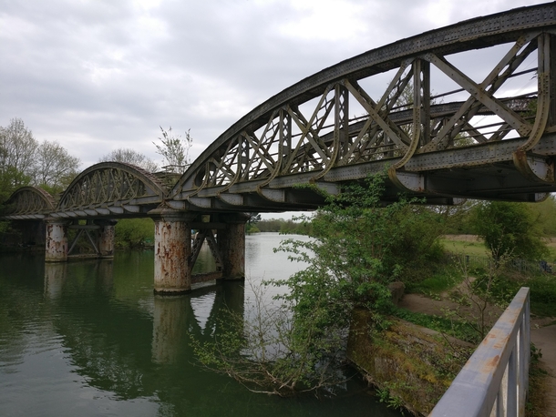 Abandoned railway bridge Oxford UK