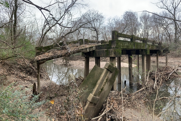 Abandoned road bridge from  OC