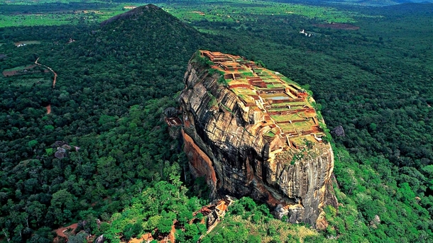 Abandoned rock fortress Sigiriya Sri Lanka