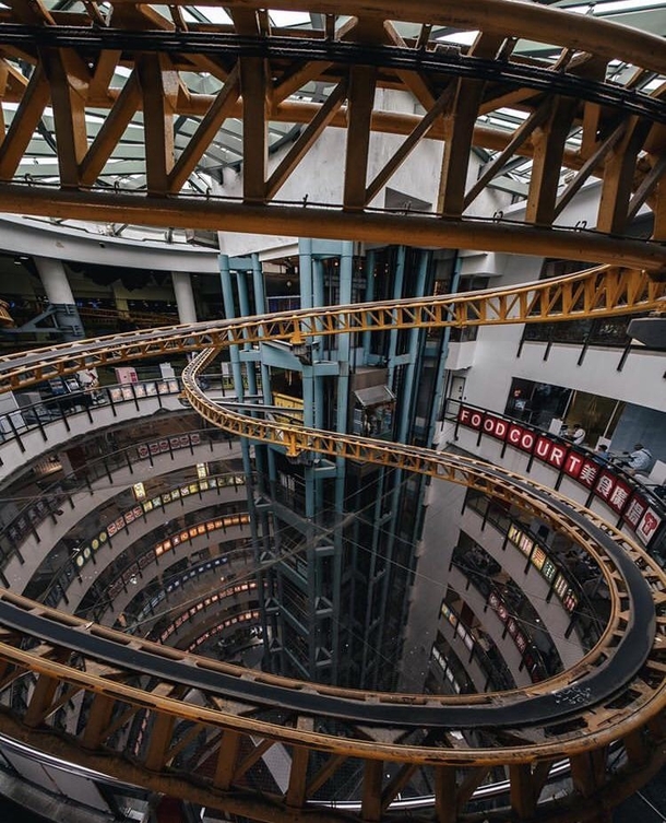 Abandoned rollercoaster in Hong Kong