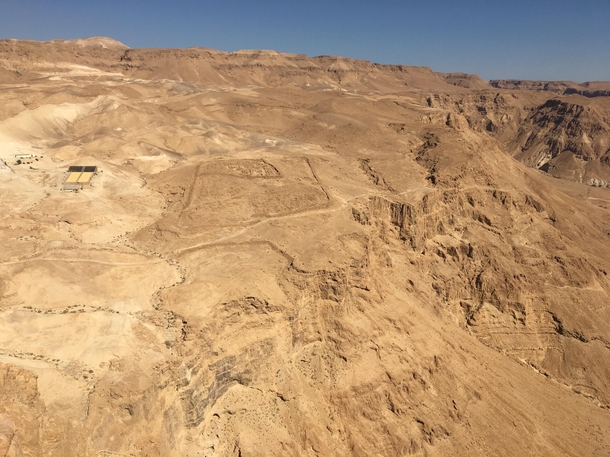 Abandoned Roman camps near Masada in Israel