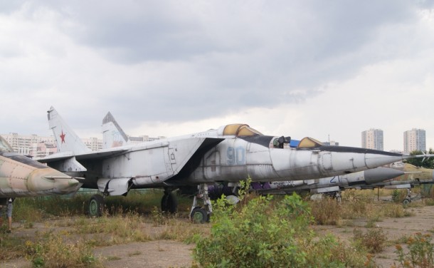 Abandoned Russian fighter plane in Moscow 