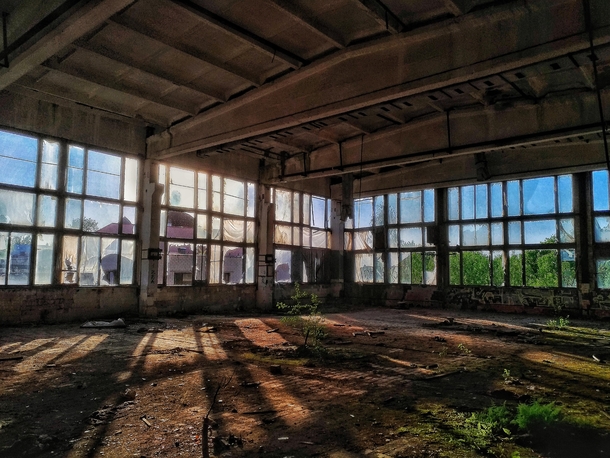 Abandoned school campus in Vilnius