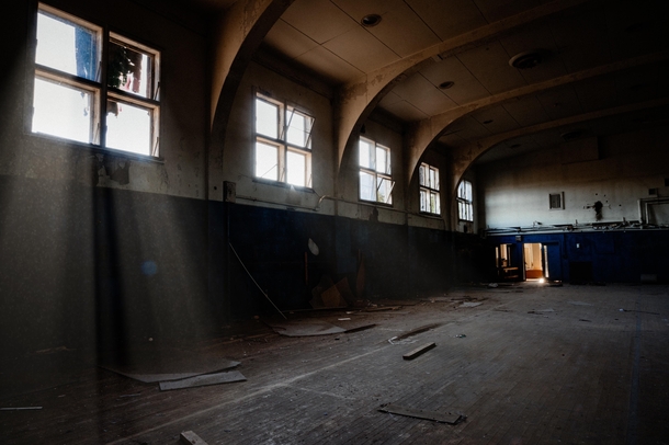Abandoned School Gym - Floyd Bennett Field NYC 