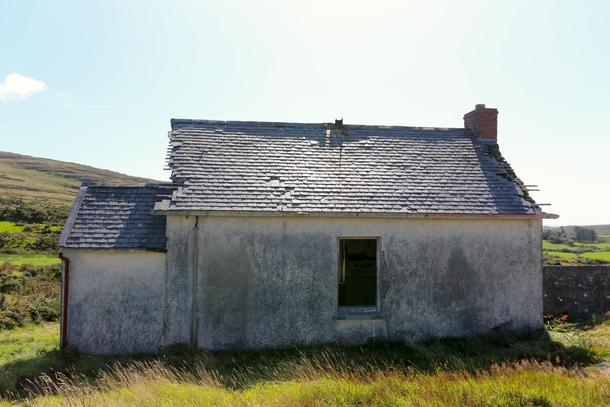 Abandoned schoolhouse in rural Ireland