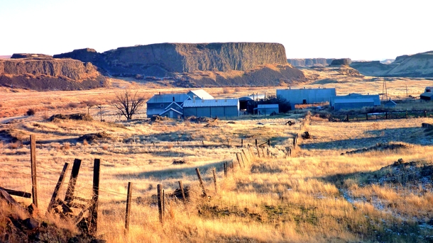 Abandoned sheep ranch in the Channeled Scablands of eastern Washington 