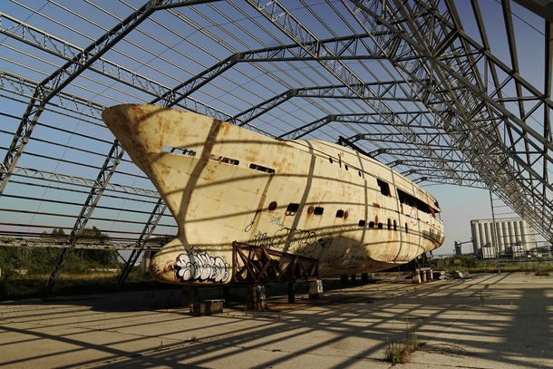 abandoned Ship on Italys east coast x  more in the Comments
