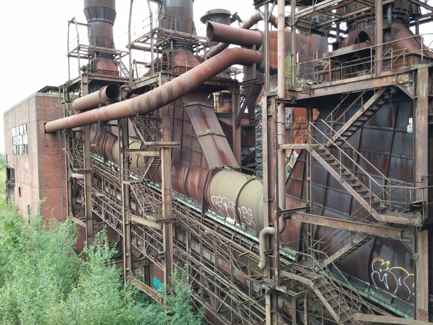 Abandoned sintering plant near Duisburg Germany 