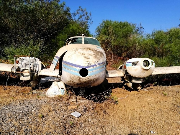 Abandoned small plane in Israel