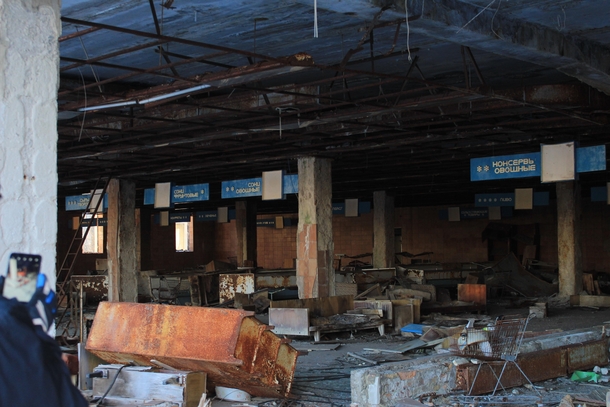 Abandoned Soviet Grocery store in Pripyat Ukraine 