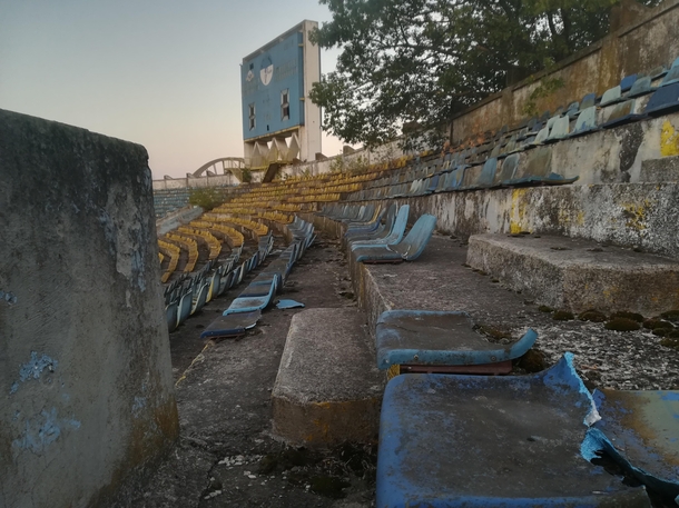 Abandoned stadium in Romania