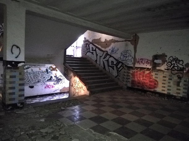 Abandoned staircase Hungary 