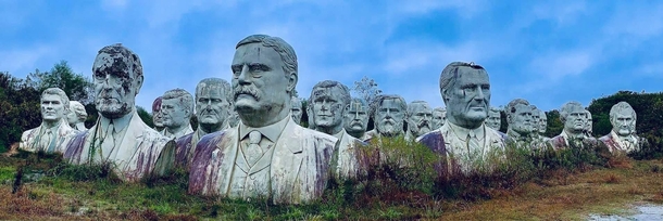 Abandoned statue park in VA USA