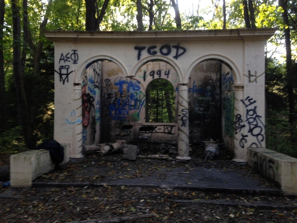 Abandoned Structure at the JC Phillips Nature Preserve in Beverly MA