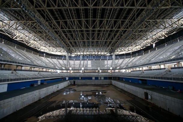 Abandoned swimming venue from the  Brazil Olympic
