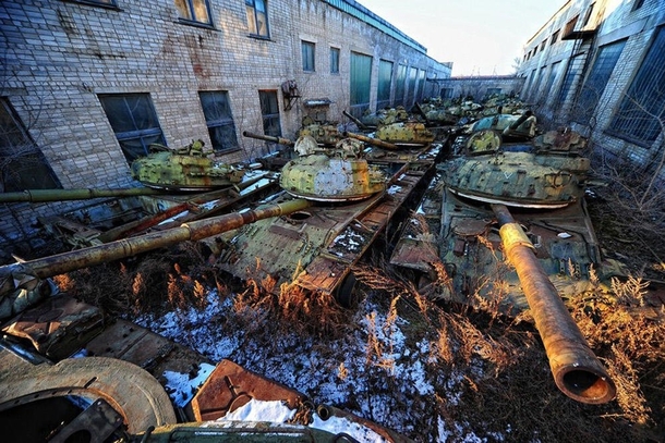 Abandoned Tank Repair Factory in Ussuriysk Russia